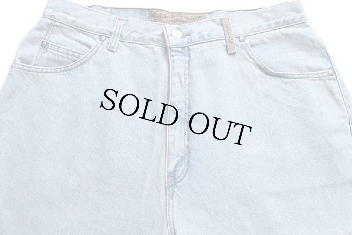 画像4: 90s USA製 Levi'sリーバイス 902 デニムパンツ アイスブルー 18 (4)