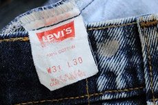 画像6: 80s USA製 Levi'sリーバイス 550 ケミカルウォッシュ デニムパンツ w31 L30★アシッド (6)