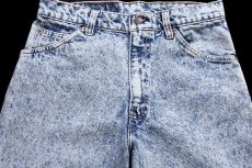 画像4: 90s USA製 Levi'sリーバイス 550 ケミカルウォッシュ デニムパンツ w30 L30★198 アシッド (4)