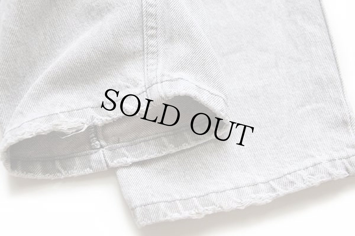 画像9: 80s USA製 Levi'sリーバイス 550 ケミカルウォッシュ グレー デニムパンツ w36 L30★アシッド (9)