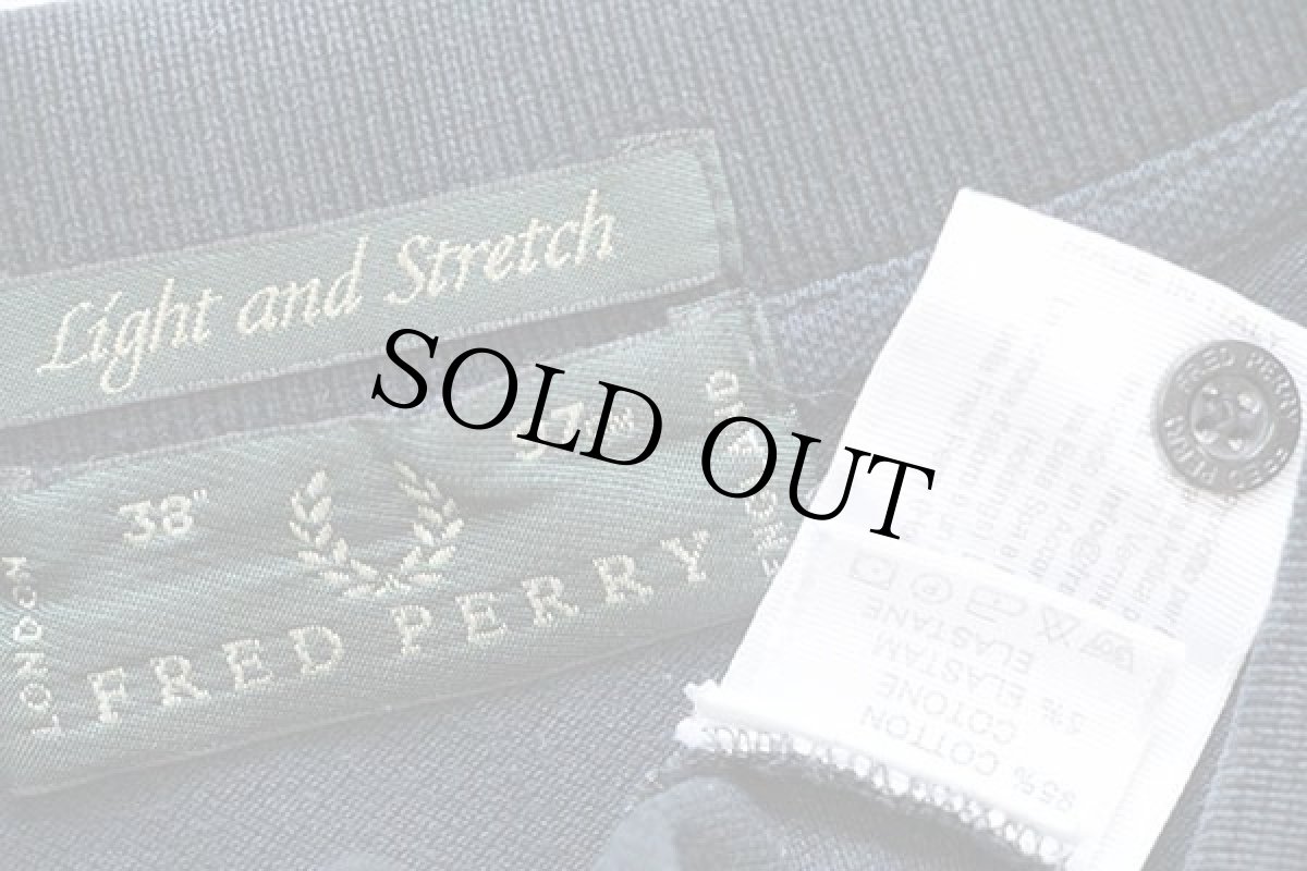 画像4: イタリア製 FRED PERRYフレッドペリー ワンポイント ストレッチ 鹿の子 ポロシャツ 濃紺 38 (4)