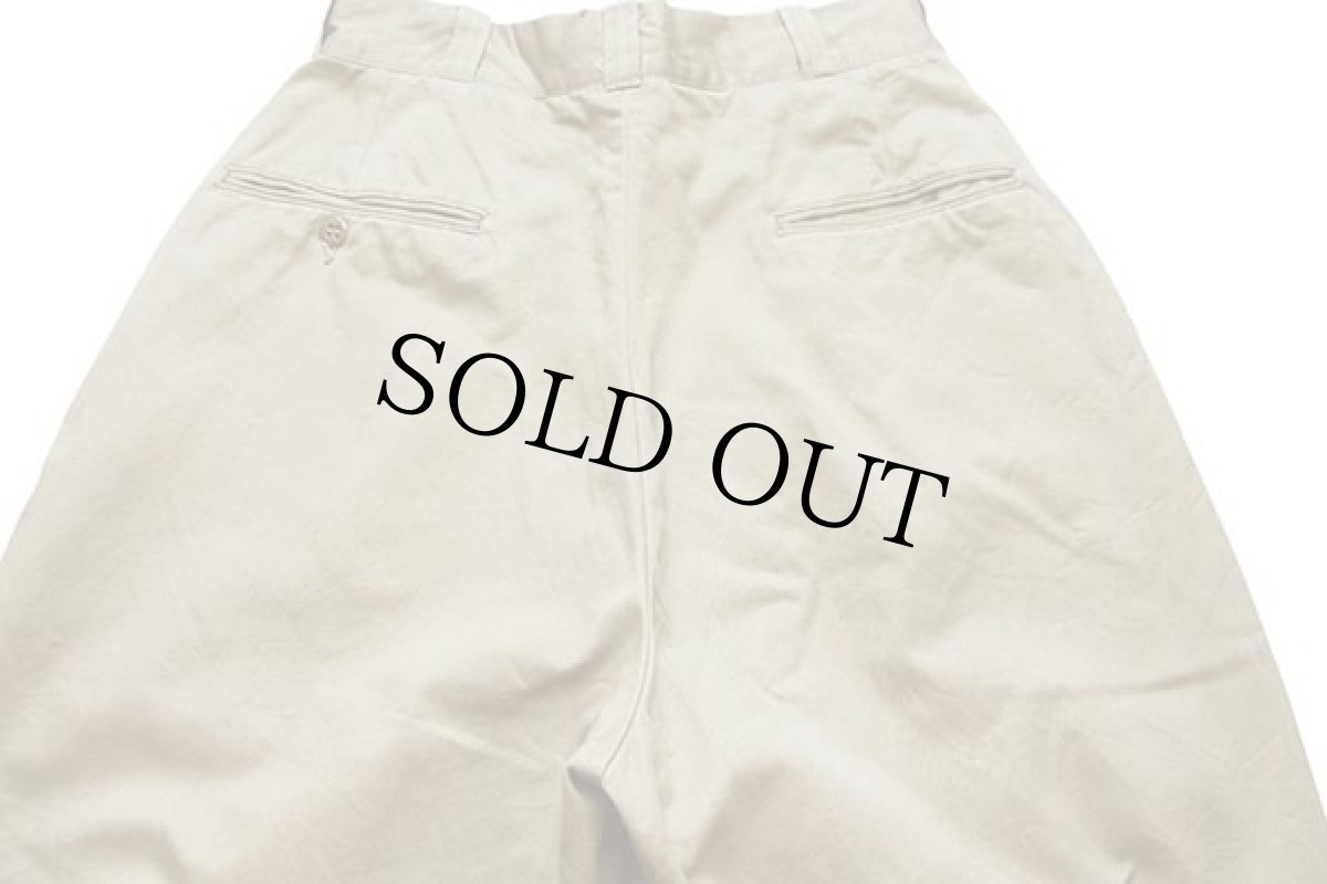 画像5: 60s 米軍 U.S.ARMY コットンツイル チノパン カーキ w29 L31 (5)