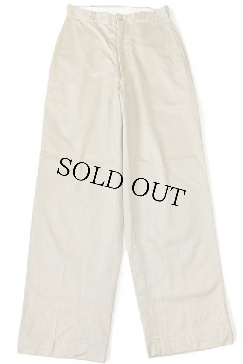 画像2: 60s 米軍 U.S.ARMY コットンツイル チノパン カーキ w29 L31 (2)