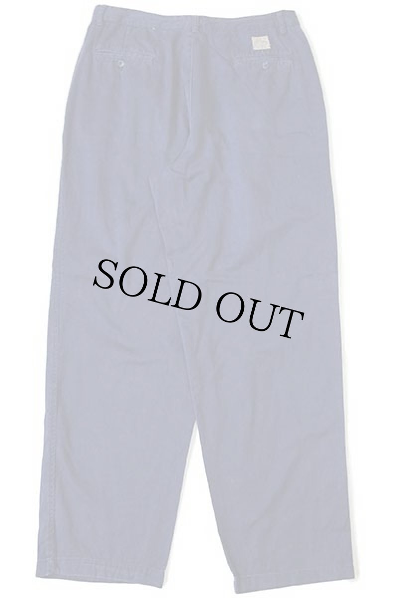 画像3: 90s ポロ ラルフローレン ツータック コットン チノパン ナス紺 w36★102 (3)