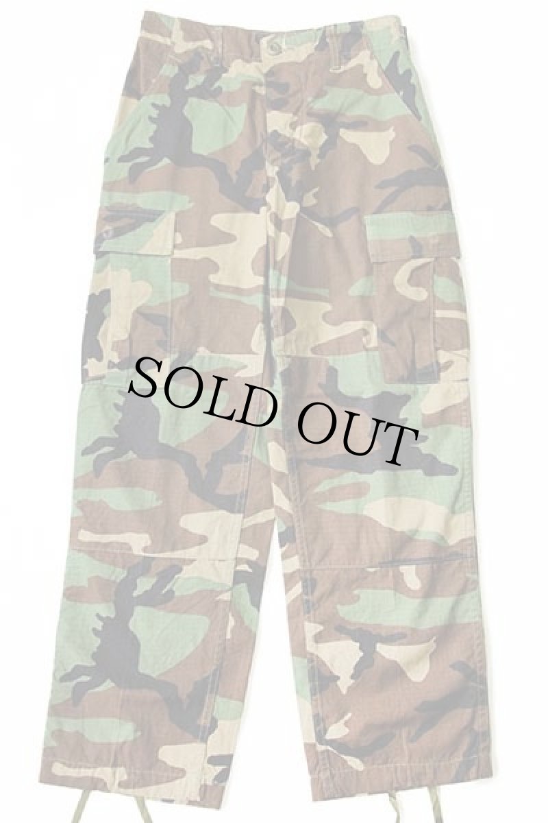 画像2: 90s 米軍 U.S.ARMY ウッドランドカモ BDU カーゴパンツ XS-XS★I (2)