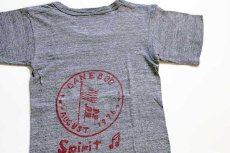 画像3: 70s DANEBOD AUGUST 1976 Spirit 染み込みプリント Tシャツ 杢グレー キッズ (3)