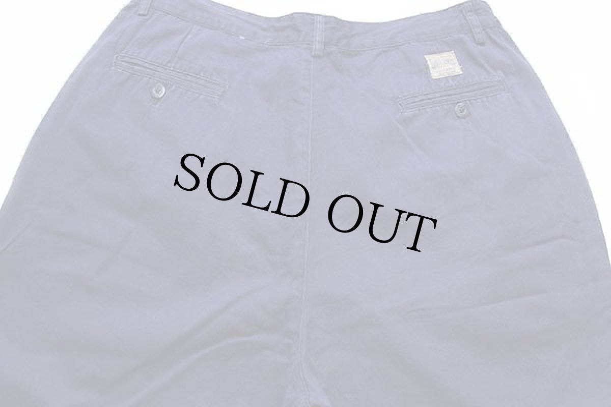 画像5: 90s ポロ ラルフローレン ツータック コットン チノパン ナス紺 w36★102 (5)