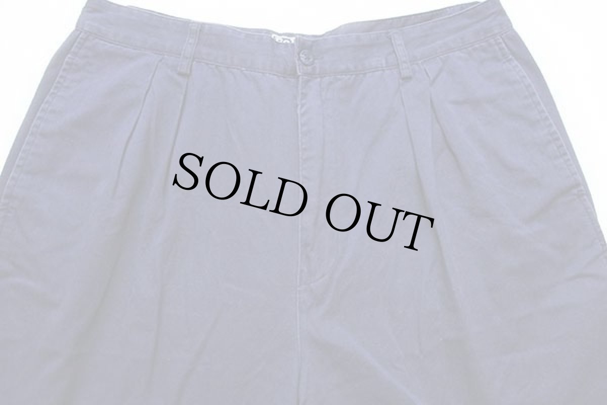 画像4: 90s ポロ ラルフローレン ツータック コットン チノパン ナス紺 w36★102 (4)