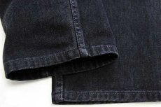 画像8: 00s USA製 Levi'sリーバイス 550 ブラック デニムパンツ w31★155 (8)