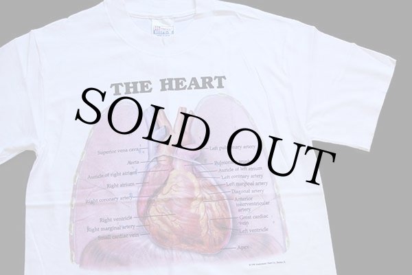 【希少XL】90s ヴィンテージ anatomical 解剖図心臓Tシャツ special】ヴィンテージ anatomical 解剖図心臓Tシャツ メンズ