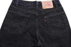 画像5: 00s USA製 Levi'sリーバイス 550 ブラック デニムパンツ w31★155 (5)