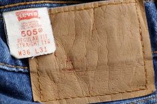 画像6: 90s USA製 Levi'sリーバイス 505 デニムパンツ w36 L31★103 (6)