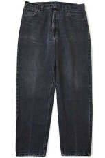 画像2: 80s カナダ製 Levi'sリーバイス 550 ブラック デニムパンツ w36 L30★153 (2)