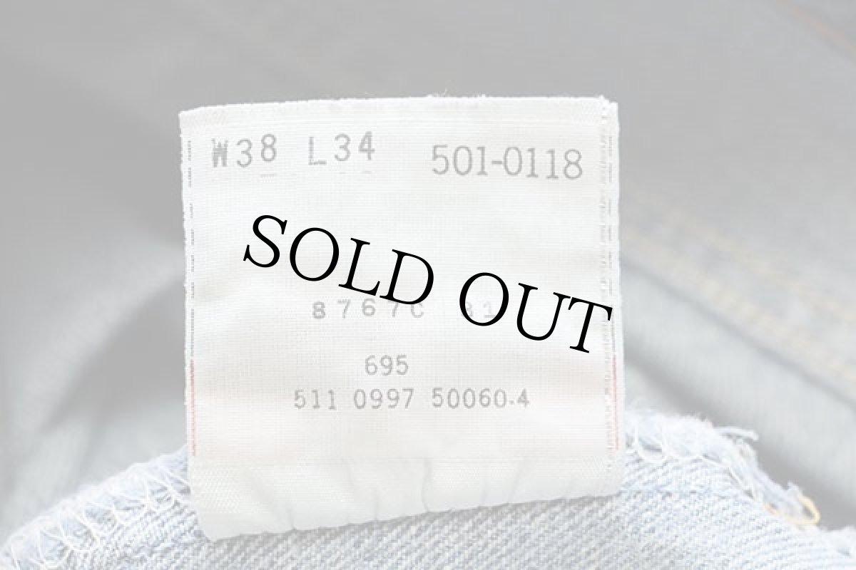 画像7: 90s USA製 Levi'sリーバイス 501 デニムパンツ w38 L34★72 (7)