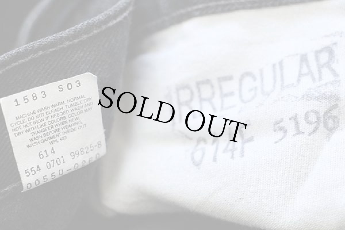 画像7: 00s USA製 Levi'sリーバイス 550 ブラック デニムパンツ w31★155 (7)