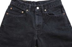 画像4: 00s USA製 Levi'sリーバイス 550 ブラック デニムパンツ w31★155 (4)