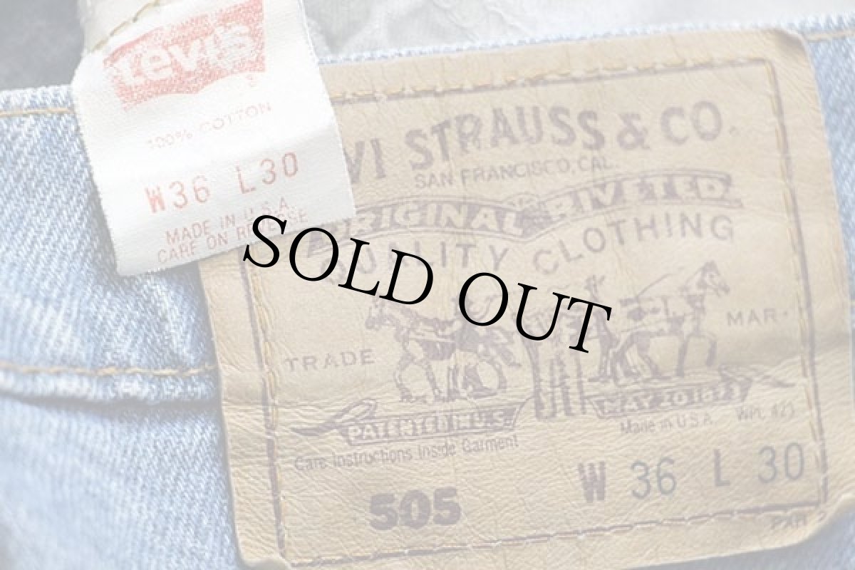 画像6: 90s USA製 Levi'sリーバイス 505 デニムパンツ w36★101 (6)