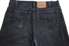 画像5: 80s カナダ製 Levi'sリーバイス 550 ブラック デニムパンツ w36 L30★153 (5)