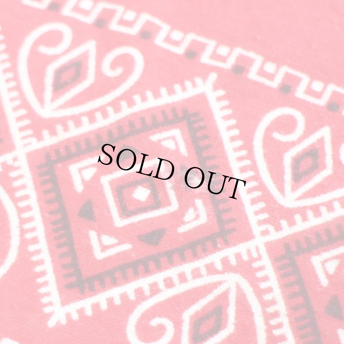 画像4: 60s ELEPHANT BRANDエレファントブランド 象マーク 上鼻 FAST COLOR コットン バンダナ 赤★63 (4)