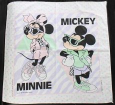 画像2: 80s USA製 Disneyディズニー MICKEYミッキー MINNIEミニー マウス バンダナ (2)