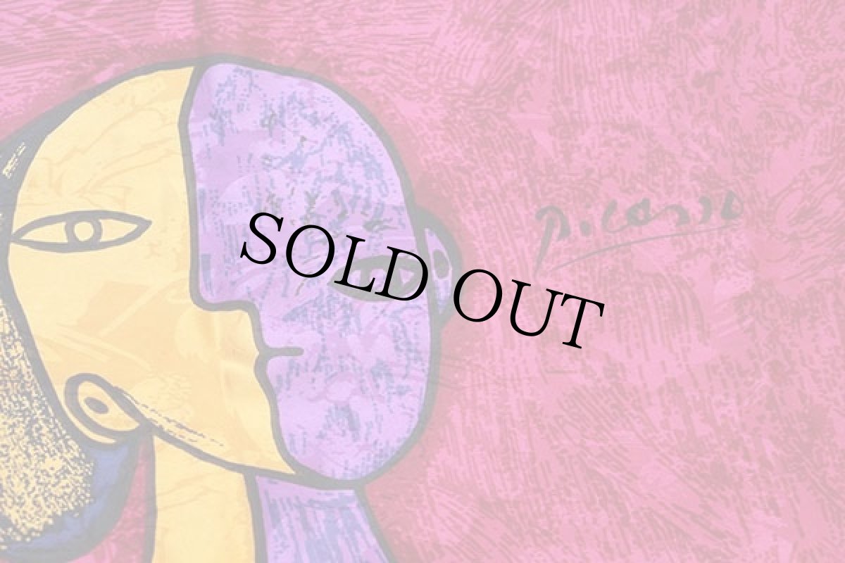 画像3: 70s Picasoピカソ アート スカーフ 大判★B (3)