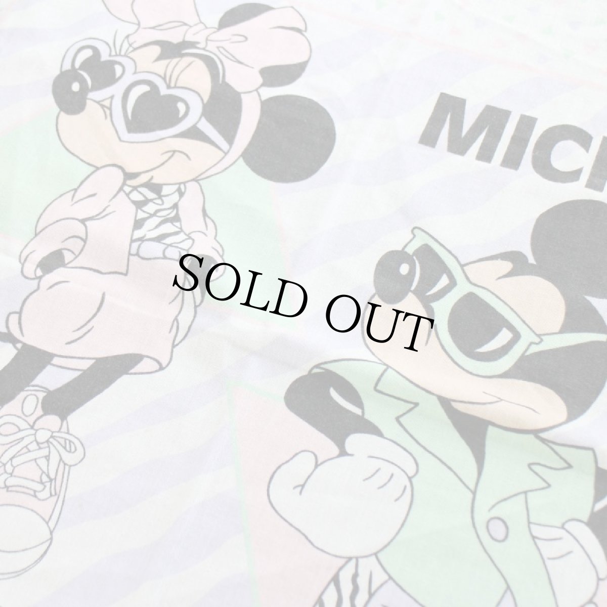 画像3: 80s USA製 Disneyディズニー MICKEYミッキー MINNIEミニー マウス バンダナ (3)