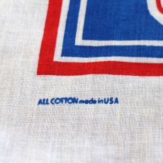 画像5: 80s USA製 Levi'sリーバイス USA OLYMPICオリンピック コットン バンダナ 白 (5)