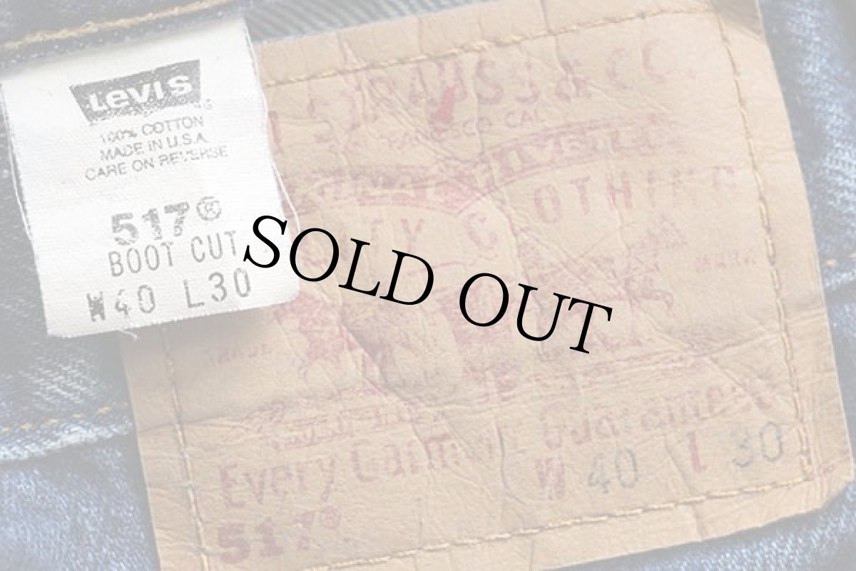 画像6: 00s USA製 Levi'sリーバイス 517 デニムパンツ w40 L30★54 ブーツカット (6)