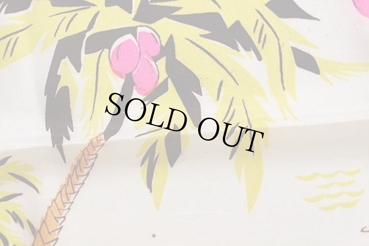 画像4: 50s Florida スーベニア シルク スカーフ (4)