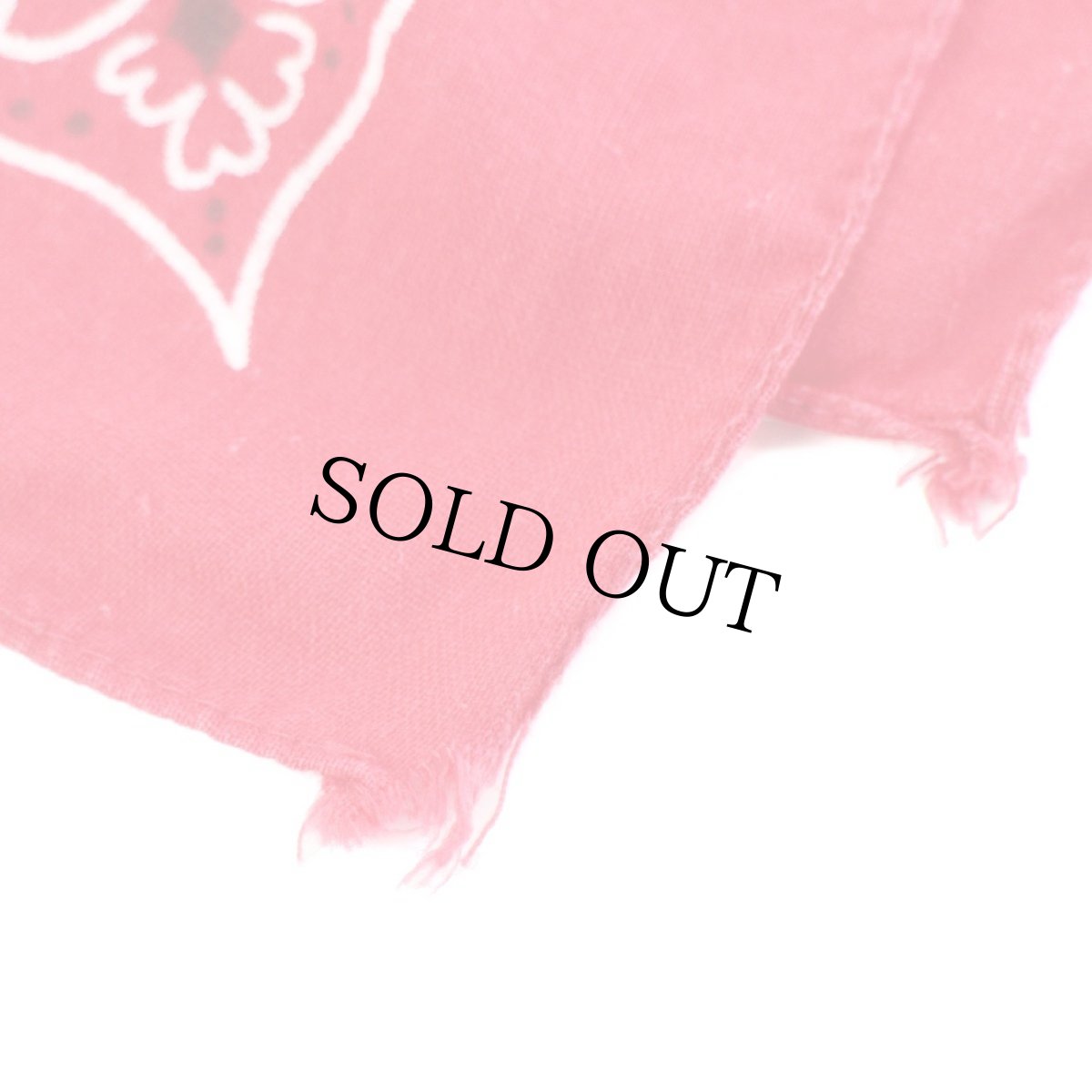 画像4: 60s ELEPHANT BRANDエレファントブランド 象マーク 上鼻 FAST COLOR ペイズリー×花柄 コットン バンダナ 赤★47 (4)