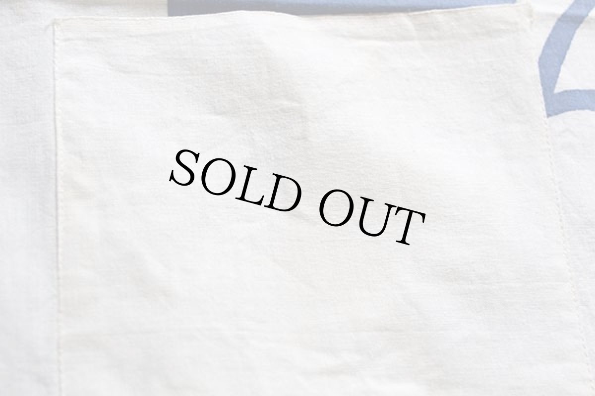 画像6: ビンテージ NOT DONE TOO SALTY BURNED シェフ 染み込みプリント コットン エプロン 生成り (6)