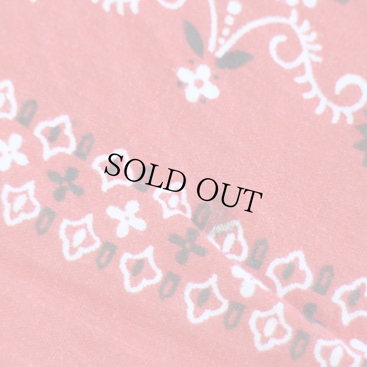 画像4: 60s ELEPHANT BRANDエレファントブランド 象マーク 上鼻 FAST COLOR コットン バンダナ 赤★68 (4)