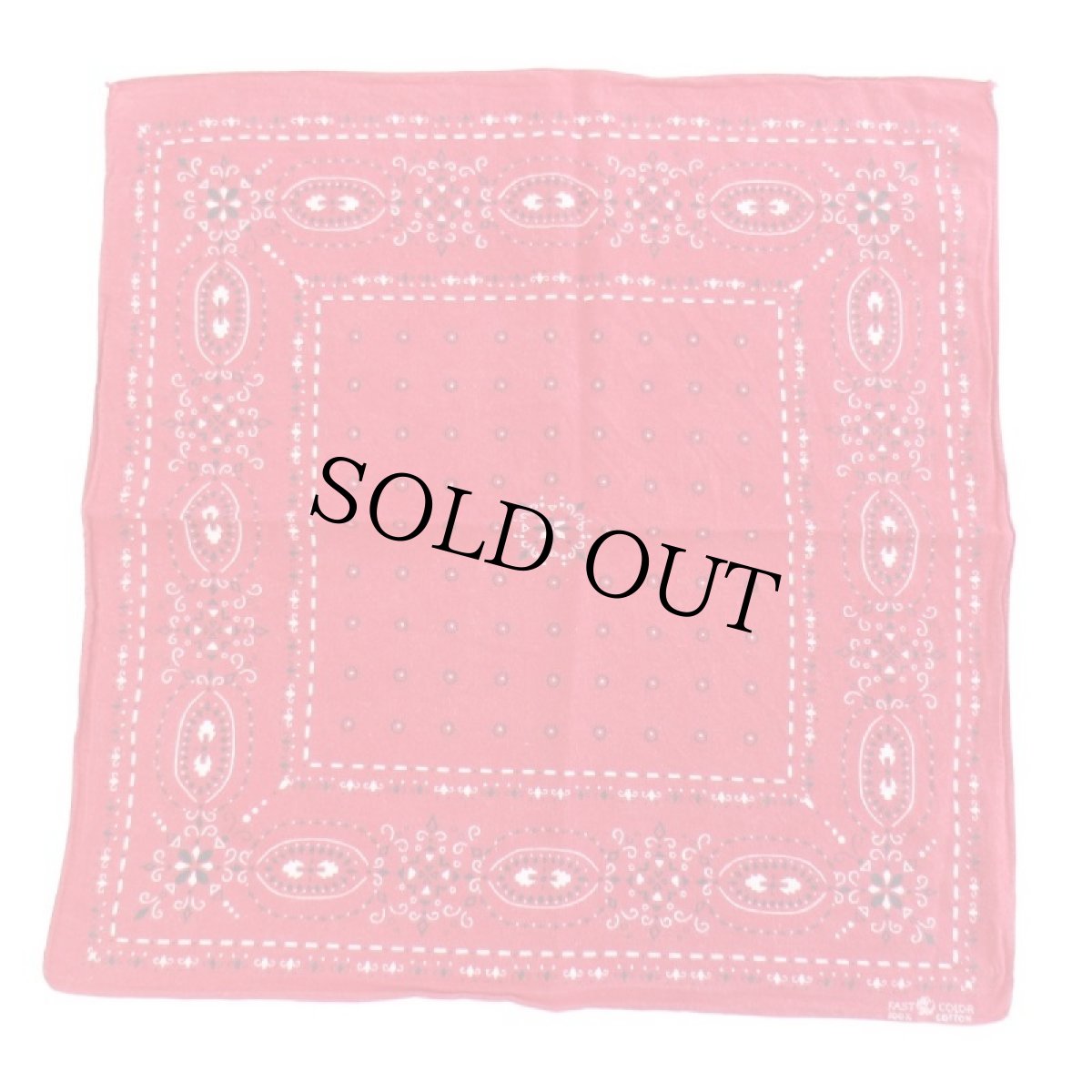 画像2: 60s ELEPHANT BRANDエレファントブランド 象マーク 上鼻 FAST COLOR コットン バンダナ 赤★69 (2)