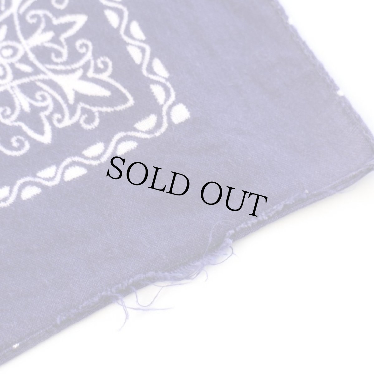 画像4: 60s ELEPHANT BRANDエレファントブランド 象マーク 上鼻 FAST COLOR コットン バンダナ ナス紺★30 (4)