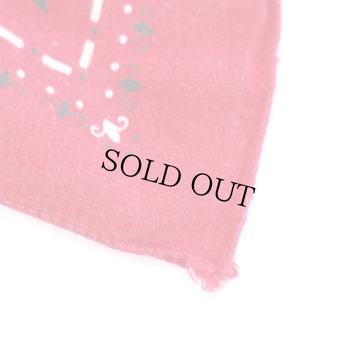 画像4: 60s ELEPHANT BRANDエレファントブランド 象マーク 上鼻 FAST COLOR コットン バンダナ 赤★69 (4)