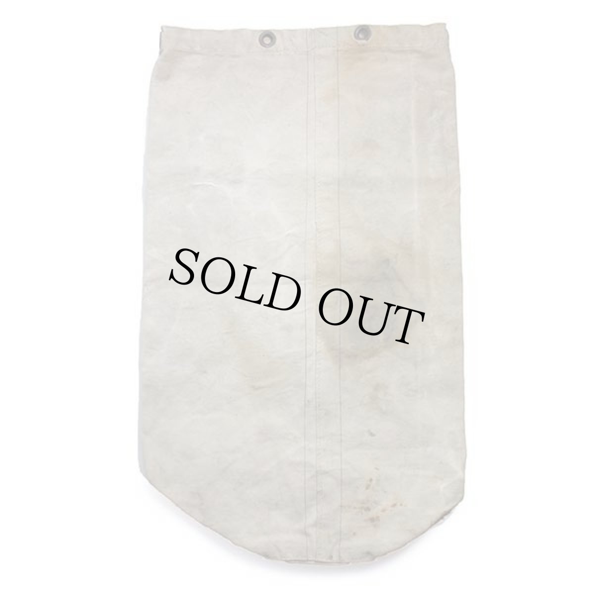 画像2: ビンテージ ステンシル 耳付き キャンバス ダッフルバッグ 生成り (2)