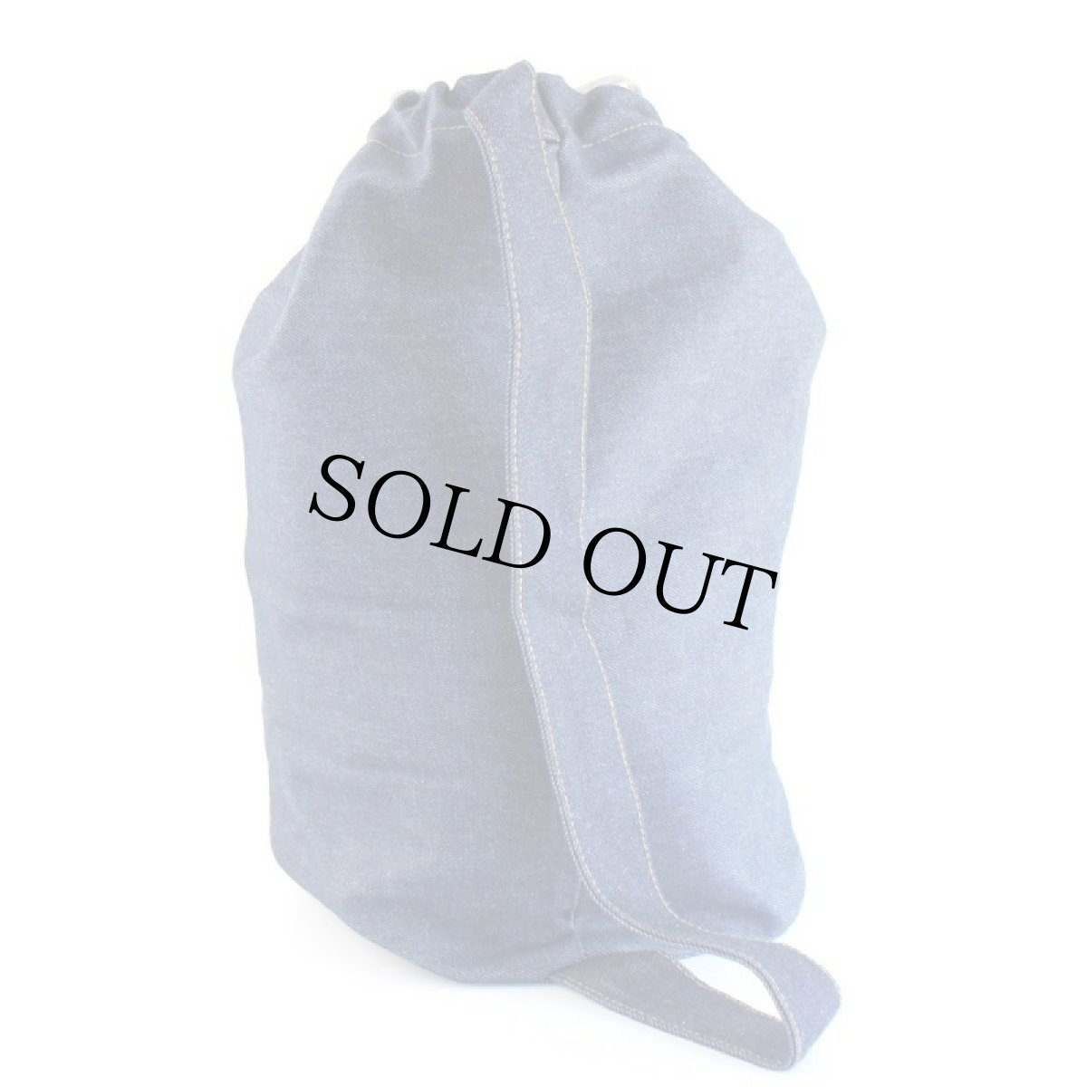 画像2: デッドストック★Leeリー 巾着 デニム ワンショルダーバッグ (2)