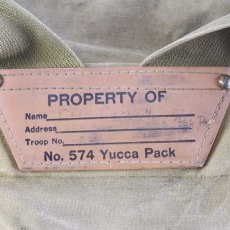 画像10: 50s BSA ボーイスカウト YUCCA PACK キャンバスバッグ カーキ★A (10)
