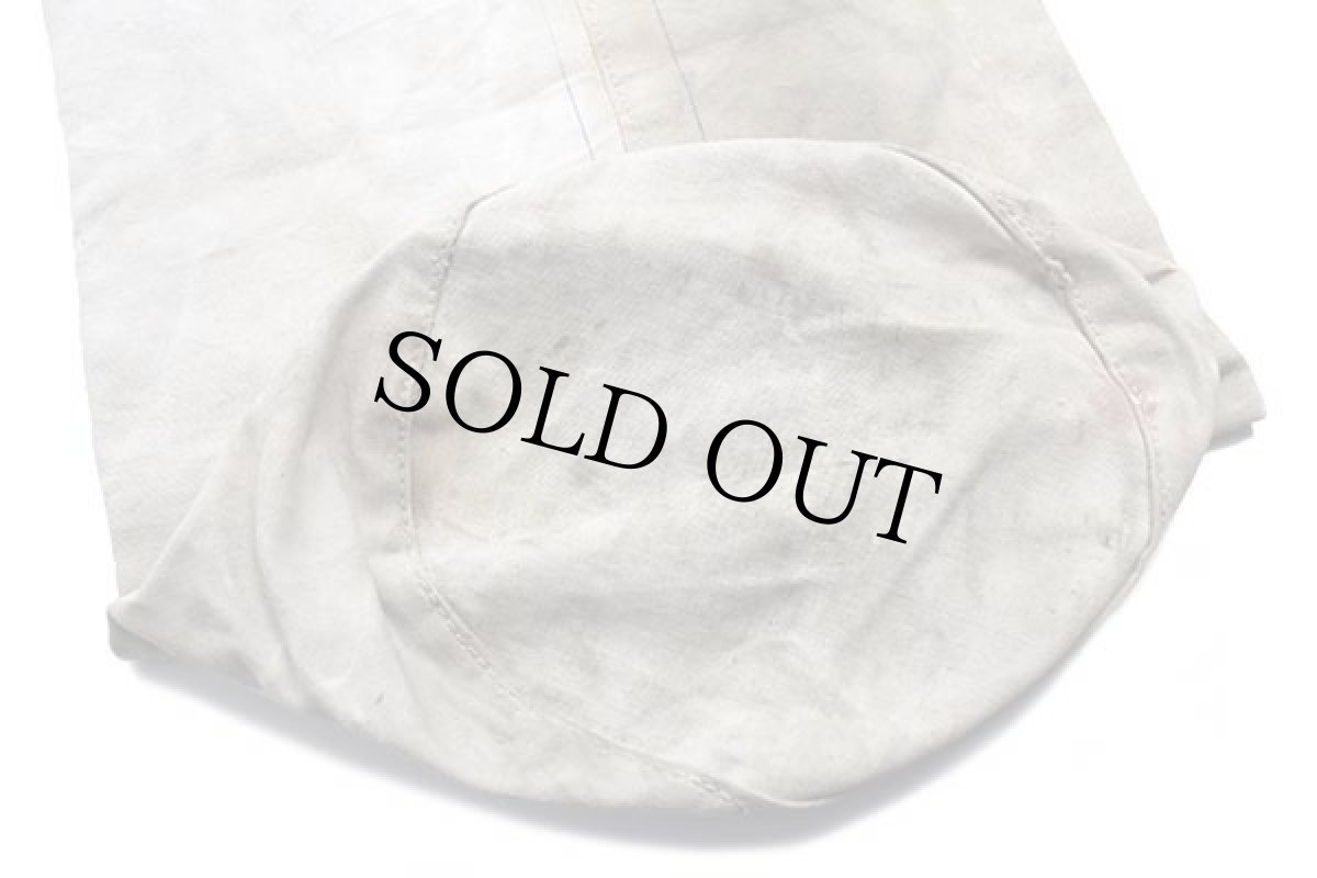 画像5: ビンテージ ステンシル 耳付き キャンバス ダッフルバッグ 生成り (5)