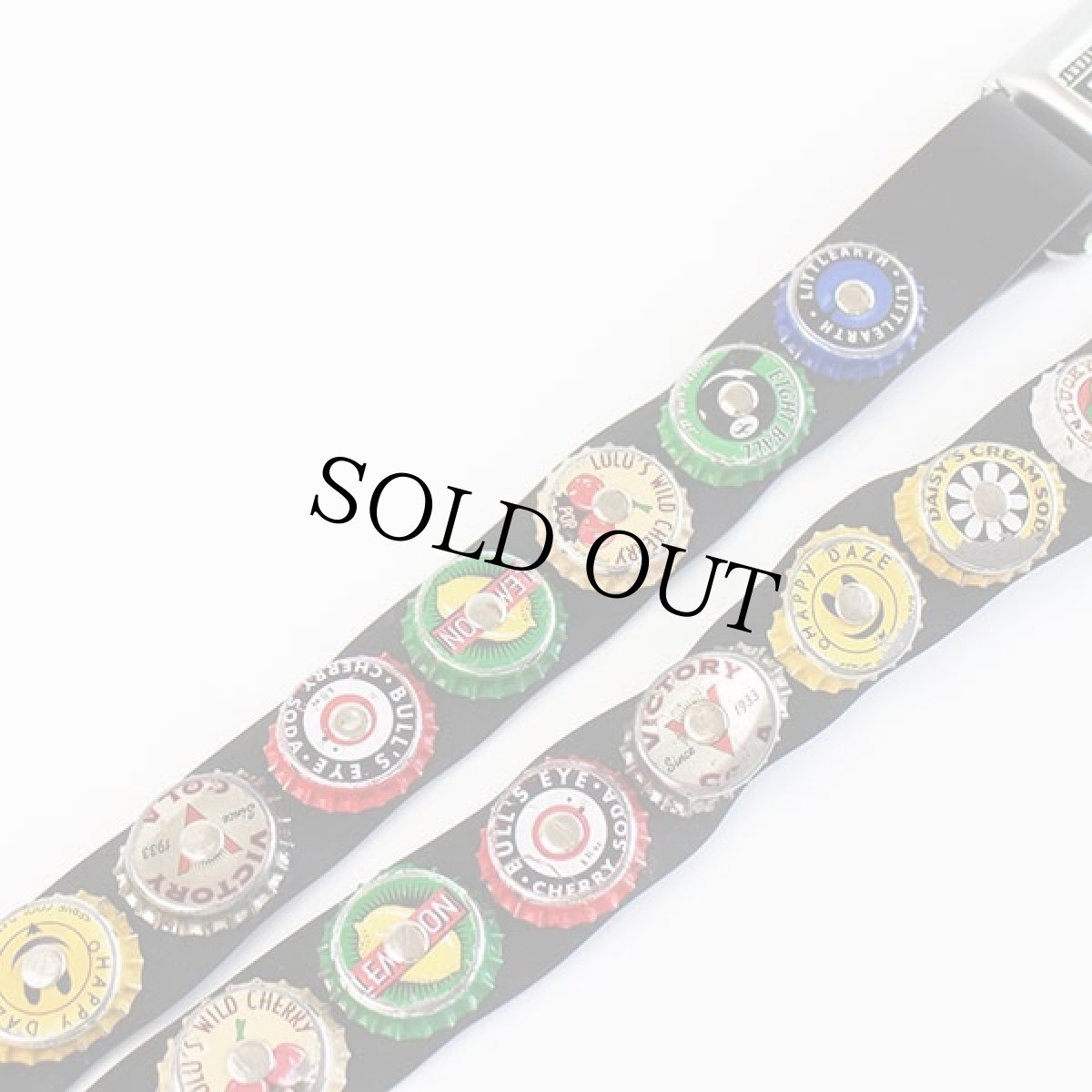 画像3: LITTLEARTH ボトルキャップ シートベルト型 バックル ベルト 黒 (3)