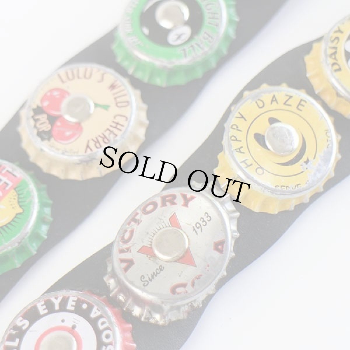 画像4: LITTLEARTH ボトルキャップ シートベルト型 バックル ベルト 黒 (4)