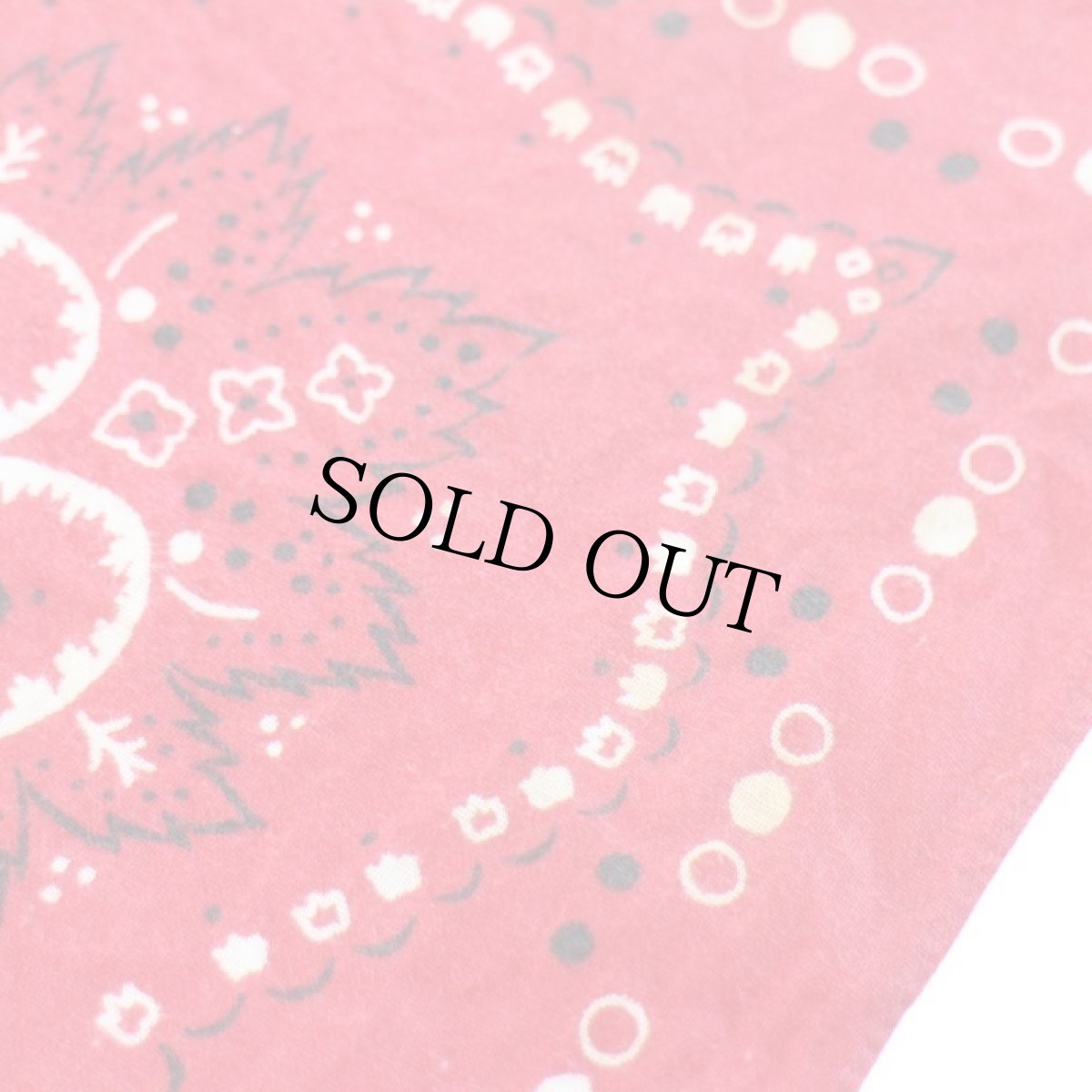 画像4: 60s ELEPHANT BRANDエレファントブランド 象マーク 上鼻 FAST COLOR コットン バンダナ 赤★45 (4)