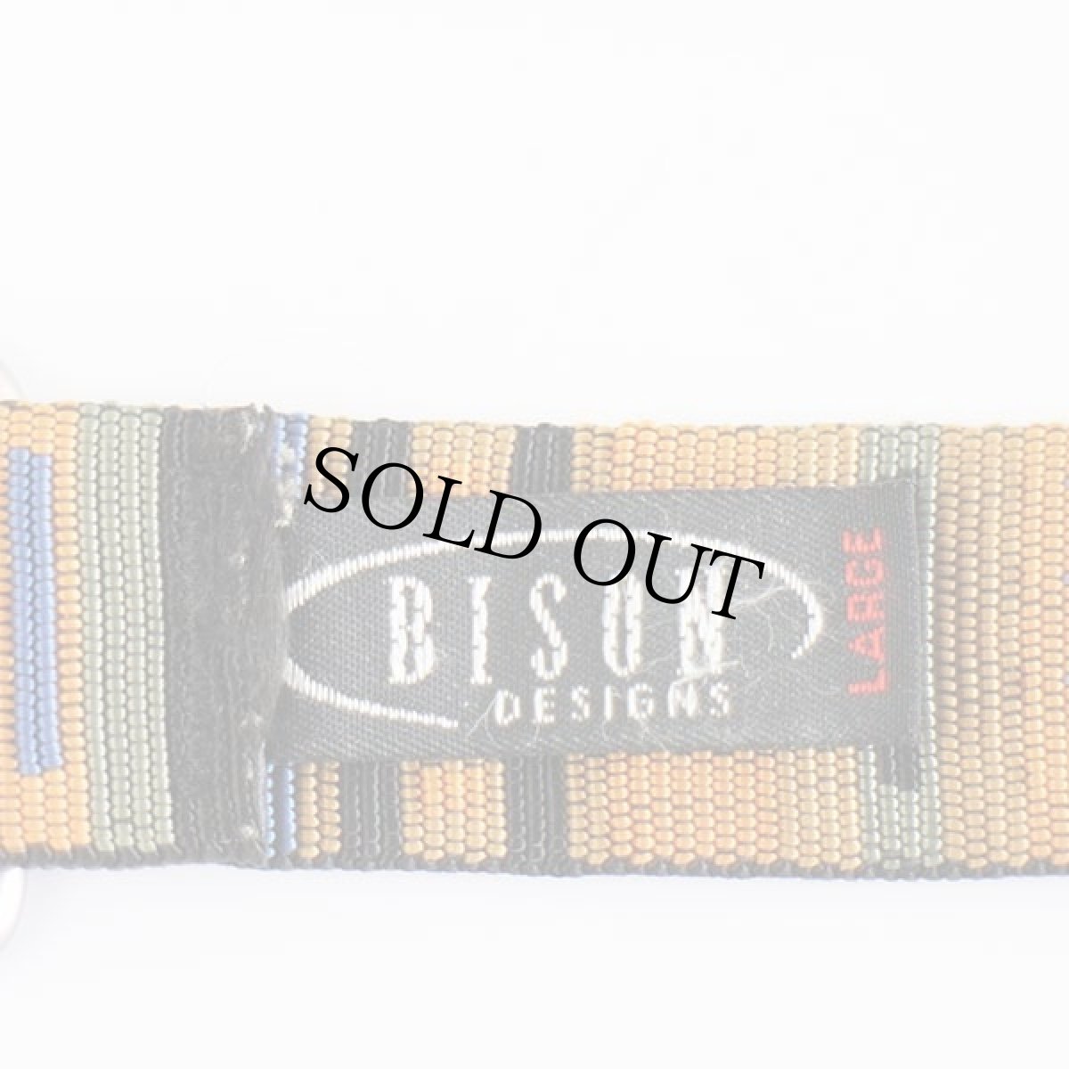 画像3: USA製 BISON DESIGNS ラグ柄 ナイロン ウェブベルト L★1432 (3)