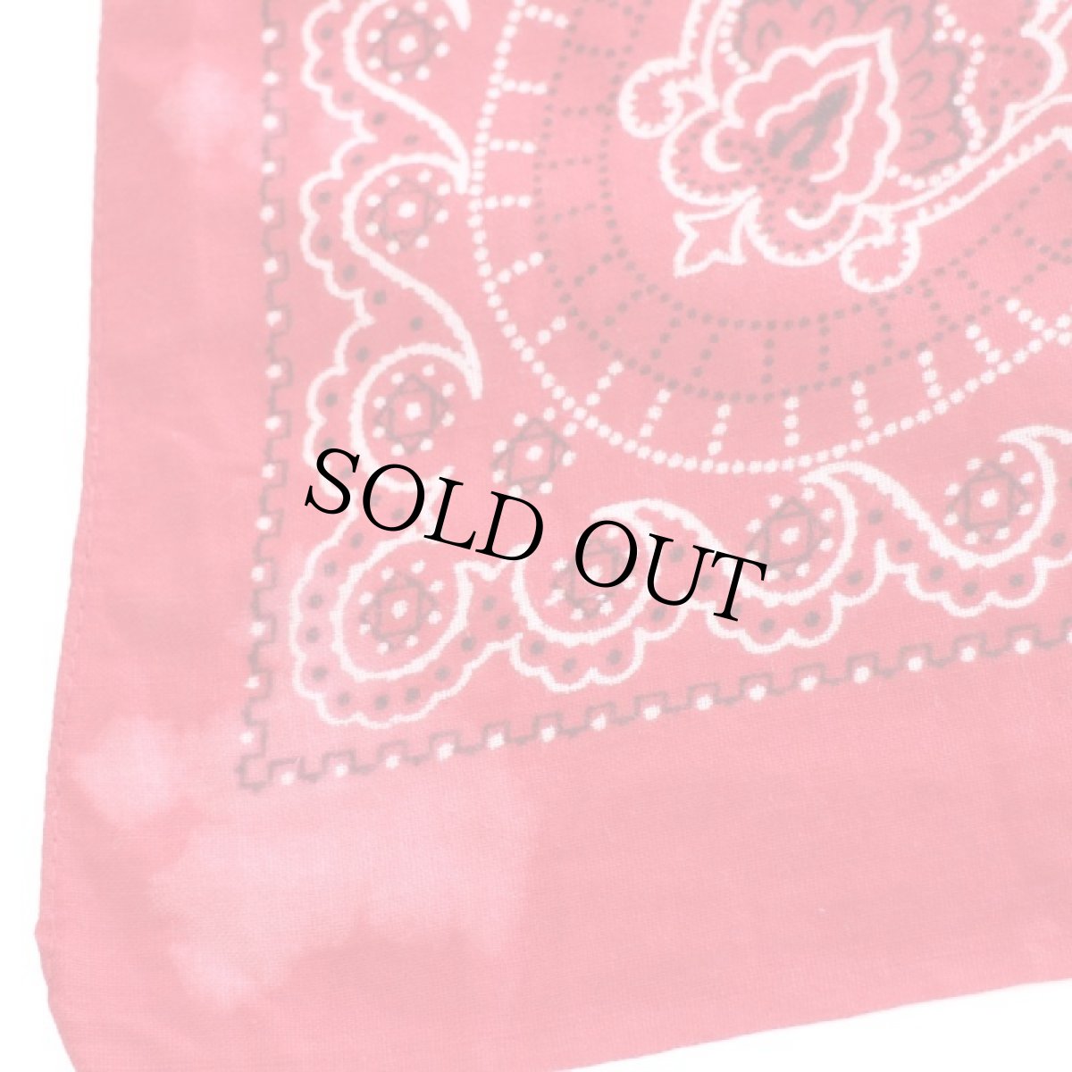 画像5: 60s GUARANTEED FAST COLOR RN14193 コットン バンダナ 赤★72 (5)