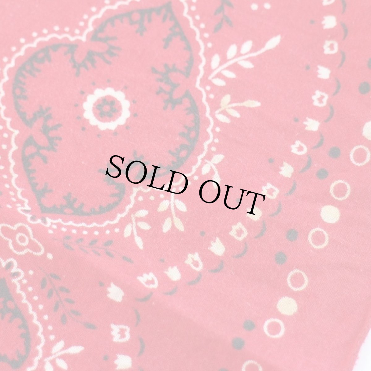 画像5: 60s ELEPHANT BRANDエレファントブランド 象マーク 上鼻 FAST COLOR コットン バンダナ 赤★45 (5)