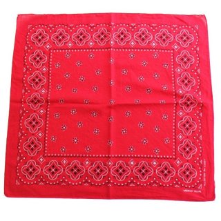 60s TOWER GUARANTEED FAST COLOR RN13960 コットン バンダナ 赤