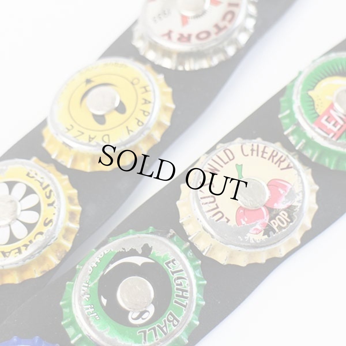 画像6: LITTLEARTH ボトルキャップ シートベルト型 バックル ベルト 黒 (6)