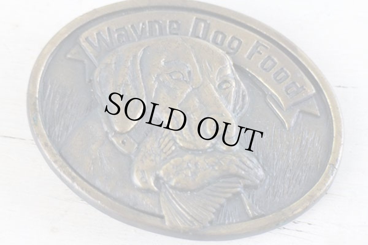 画像3: 80s Wayne Dog Food 50years ブラス バックル★ベルト (3)