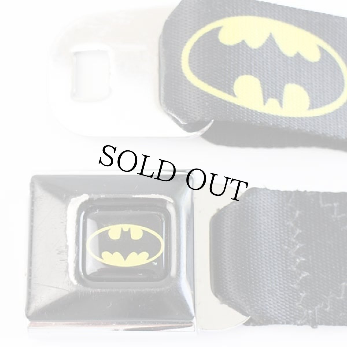 画像2: USA製 Buckle-down BATMANバットマン シートベルト型 バックル ベルト 黒★1443 (2)