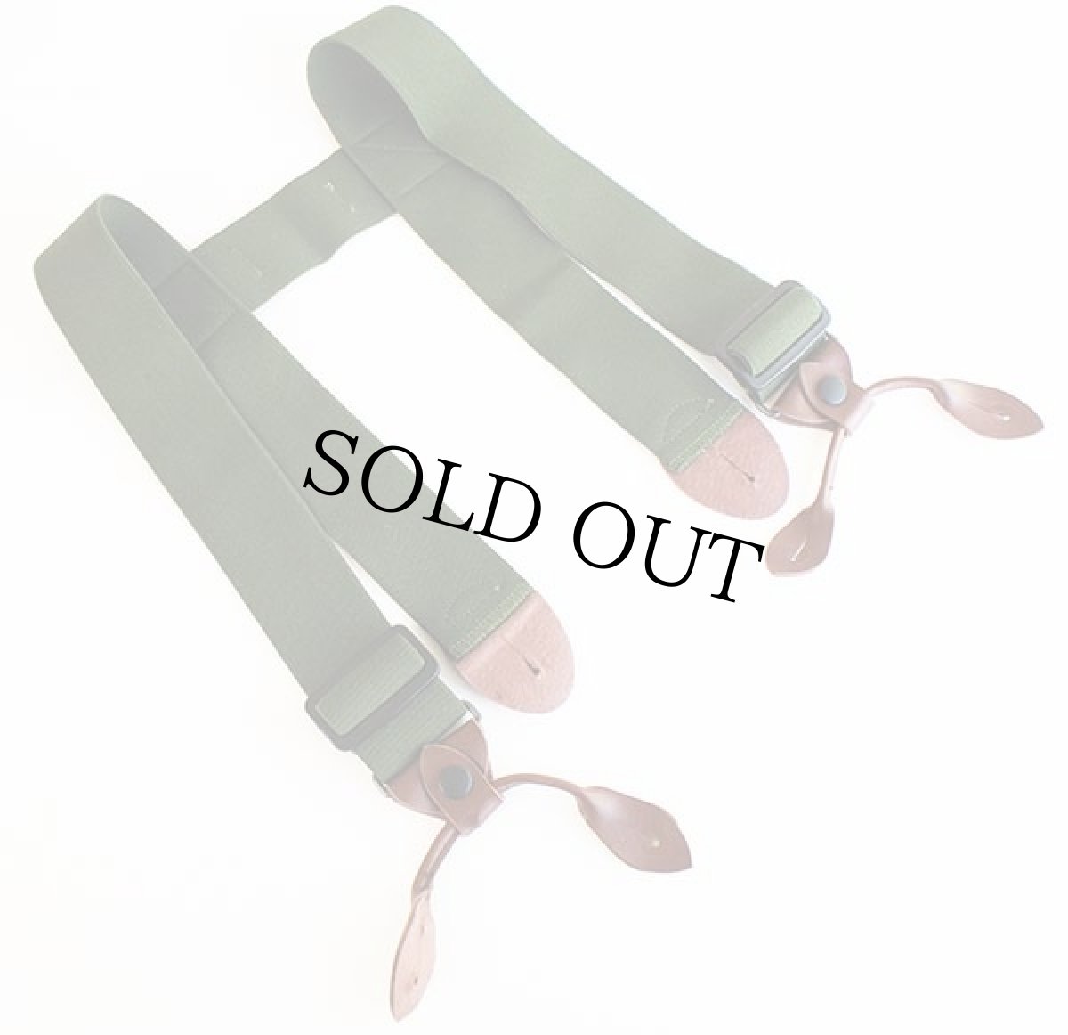 画像2: Hodgman ウェーダー用 ボタンタブ式 サスペンダー 緑★212 (2)